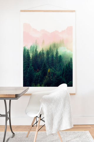 Marta Barragan Camarasa Mountain landscape painting 01 Art Print And Hanger