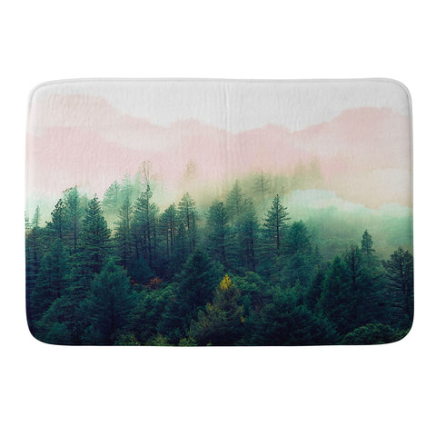 Marta Barragan Camarasa Mountain landscape painting 01 Memory Foam Bath Mat