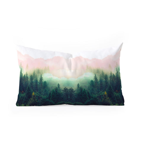 Marta Barragan Camarasa Mountain landscape painting 01 Oblong Throw Pillow