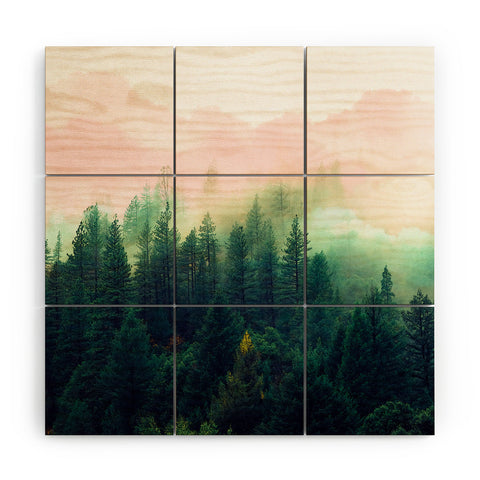 Marta Barragan Camarasa Mountain landscape painting 01 Wood Wall Mural