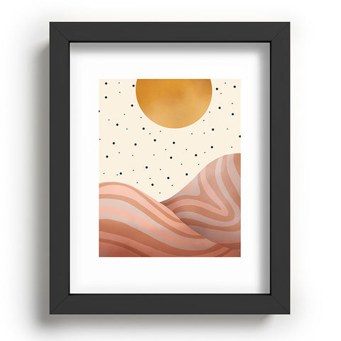 Marta Barragan Camarasa Mountainous sunrise Recessed Framing Rectangle