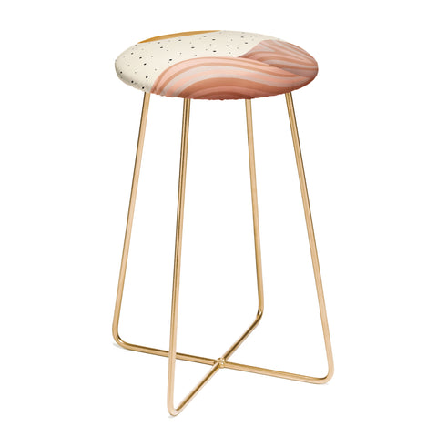 Marta Barragan Camarasa Mountainous sunrise Counter Stool