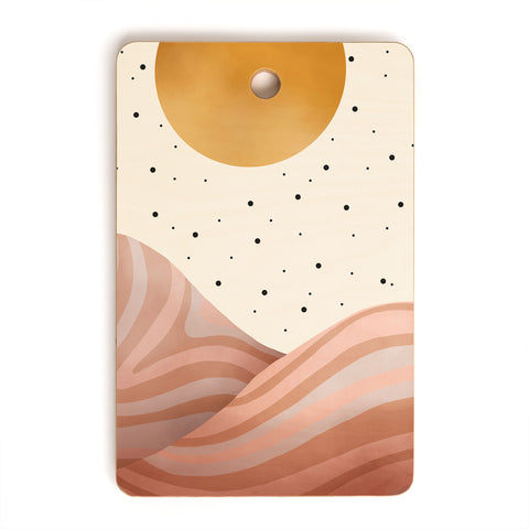 Marta Barragan Camarasa Mountainous sunrise Cutting Board Rectangle