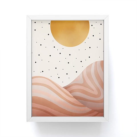 Marta Barragan Camarasa Mountainous sunrise Framed Mini Art Print