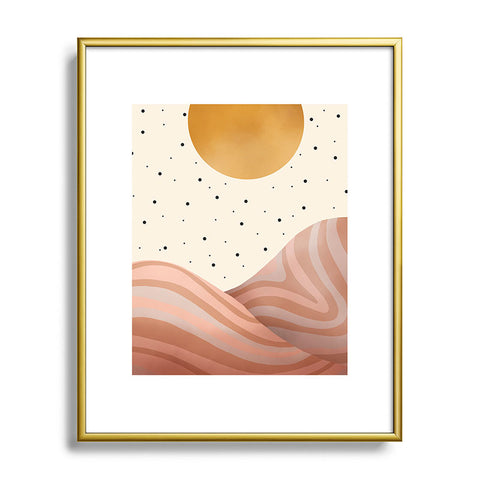 Marta Barragan Camarasa Mountainous sunrise Metal Framed Art Print