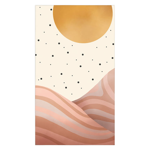 Marta Barragan Camarasa Mountainous sunrise Tablecloth