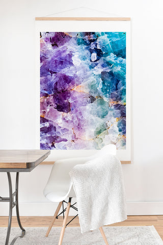 Marta Barragan Camarasa Multicolor quartz texture Art Print And Hanger