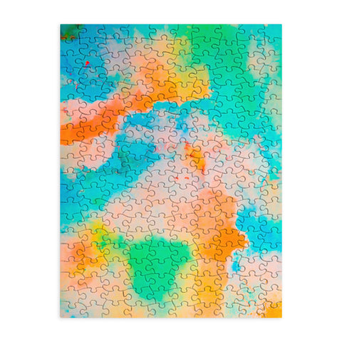 Marta Barragan Camarasa Multicolored watercolor stains Puzzle
