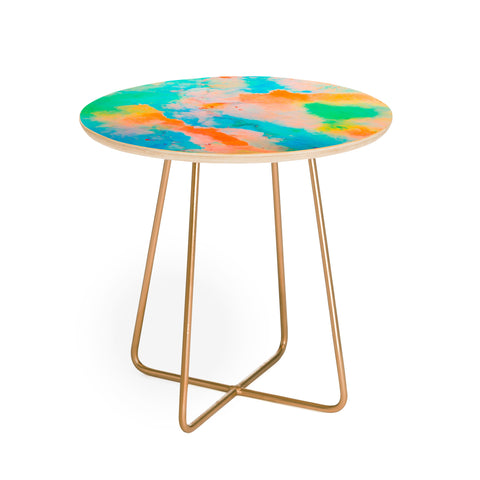 Marta Barragan Camarasa Multicolored watercolor stains Round Side Table