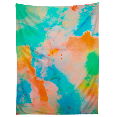 Marta Barragan Camarasa Multicolored watercolor stains Tapestry