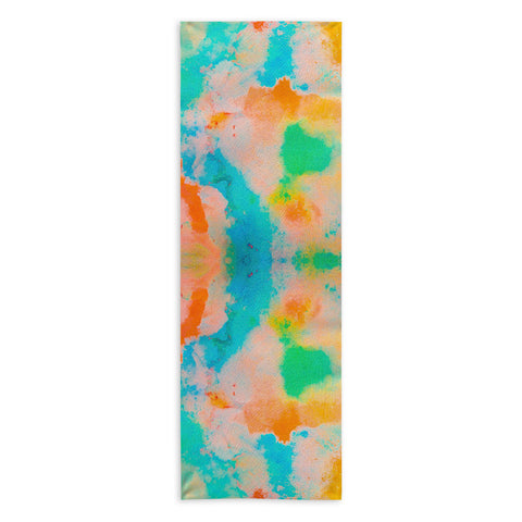 Marta Barragan Camarasa Multicolored watercolor stains Yoga Towel