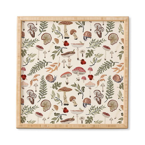 Marta Barragan Camarasa Mushroom seasonal Framed Wall Art