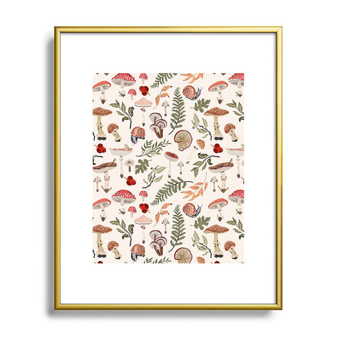 Marta Barragan Camarasa Mushroom seasonal Metal Framed Art Print