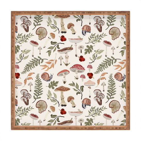 Marta Barragan Camarasa Mushroom seasonal Square Tray