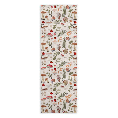 Marta Barragan Camarasa Mushroom seasonal Yoga Towel