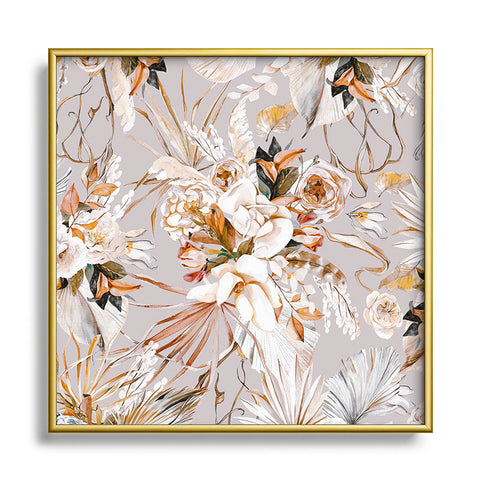 Marta Barragan Camarasa Myrna bohem Square Metal Framed Art Print