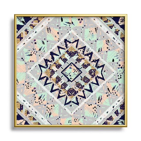 Marta Barragan Camarasa Mystic Tribal colorful Square Metal Framed Art Print