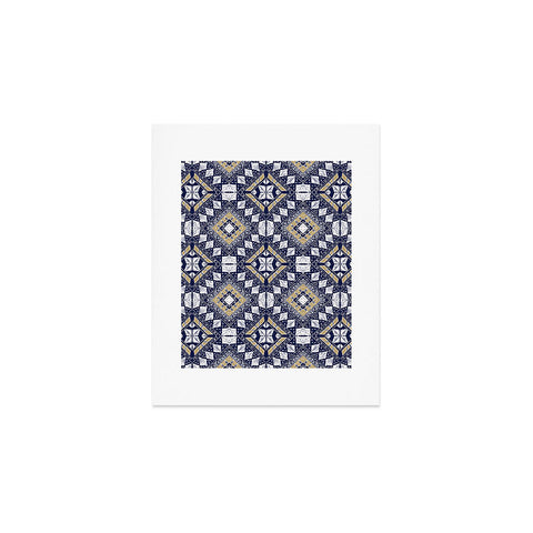 Marta Barragan Camarasa Mystic Tribal of Gold and Blue Art Print