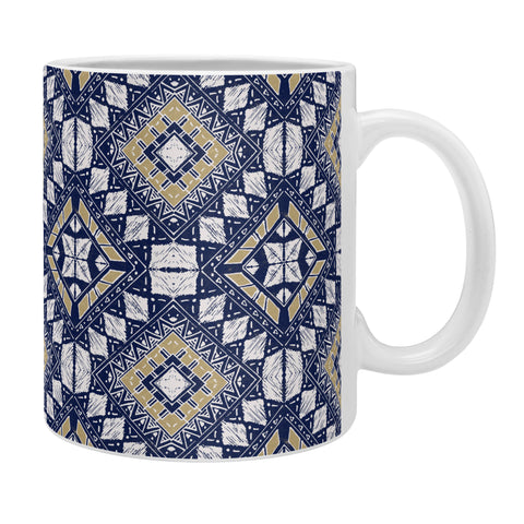 Marta Barragan Camarasa Mystic Tribal of Gold and Blue Coffee Mug