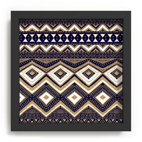 Marta Barragan Camarasa Mystic Tribal of Gold and Blue II Recessed Framing Square