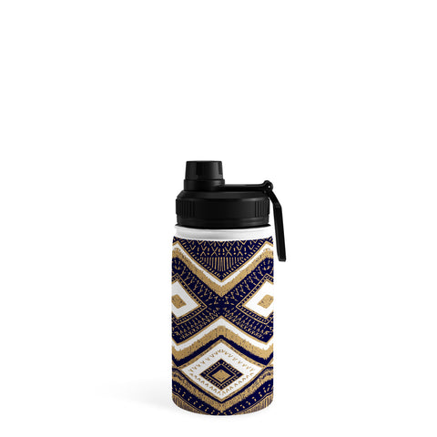 Marta Barragan Camarasa Mystic Tribal of Gold and Blue II Water Bottle