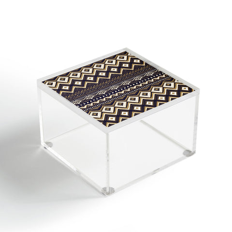 Marta Barragan Camarasa Mystic Tribal of Gold and Blue II Acrylic Box