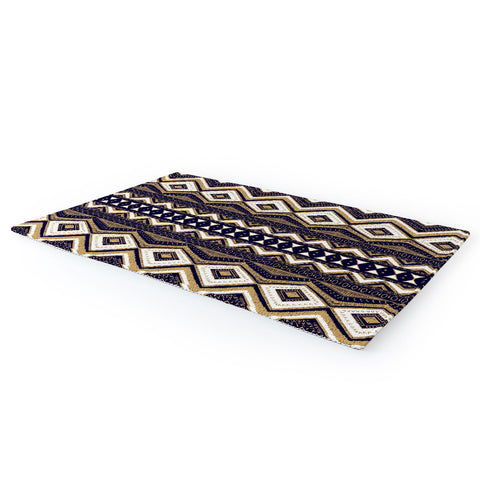 Marta Barragan Camarasa Mystic Tribal of Gold and Blue II Area Rug