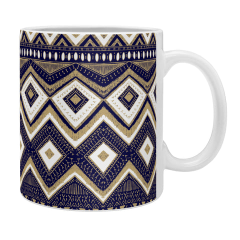 Marta Barragan Camarasa Mystic Tribal of Gold and Blue II Coffee Mug