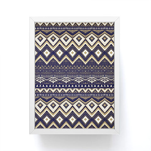 Marta Barragan Camarasa Mystic Tribal of Gold and Blue II Framed Mini Art Print