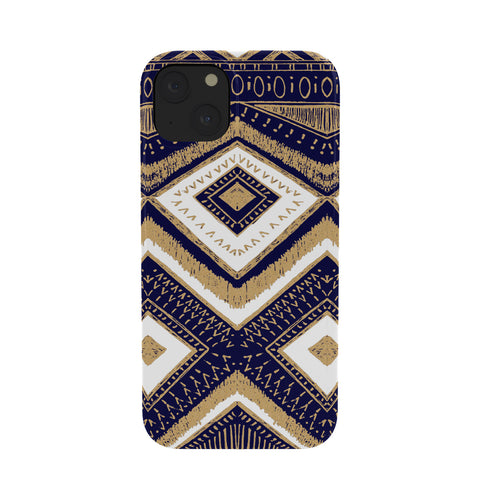 Marta Barragan Camarasa Mystic Tribal of Gold and Blue II Phone Case