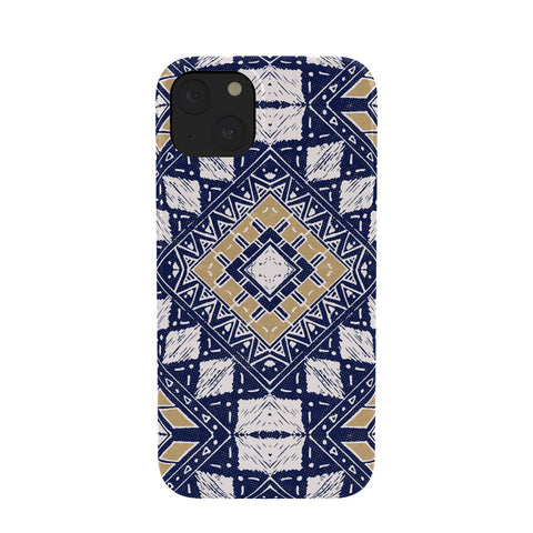 Marta Barragan Camarasa Mystic Tribal of Gold and Blue Phone Case
