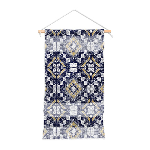 Marta Barragan Camarasa Mystic Tribal of Gold and Blue Wall Hanging Portrait