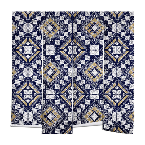 Marta Barragan Camarasa Mystic Tribal of Gold and Blue Wall Mural