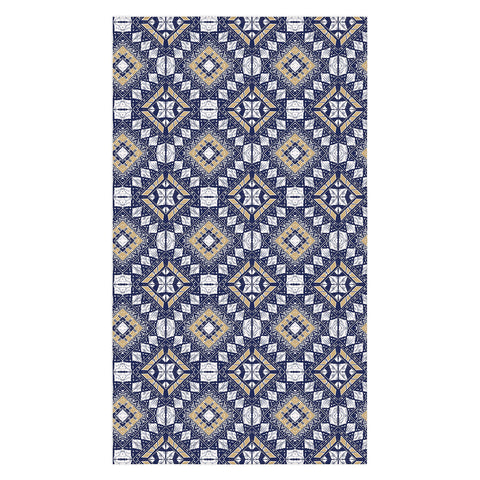 Marta Barragan Camarasa Mystic Tribal of Gold and Blue Tablecloth