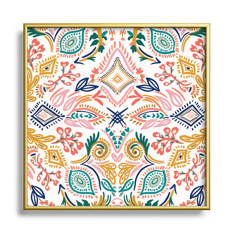 Marta Barragan Camarasa Nain bohem Square Metal Framed Art Print