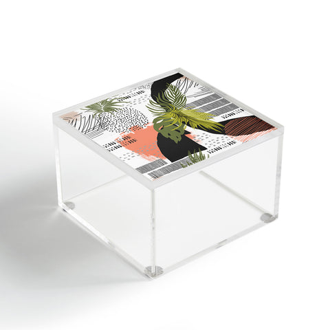 Marta Barragan Camarasa Nature abstract with strokes Acrylic Box