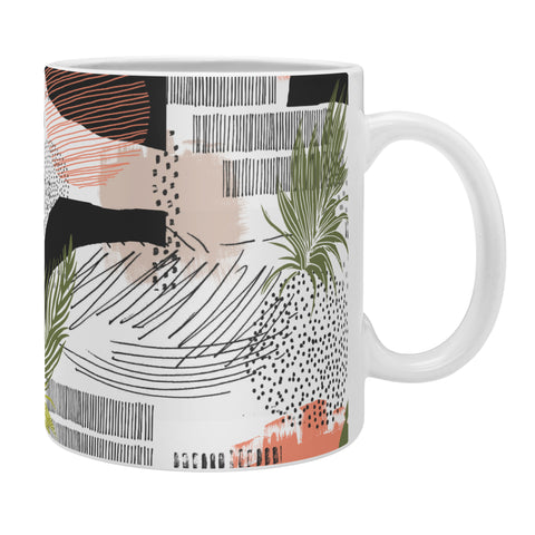 Marta Barragan Camarasa Nature abstract with strokes Coffee Mug