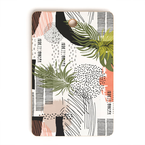 Marta Barragan Camarasa Nature abstract with strokes Cutting Board Rectangle
