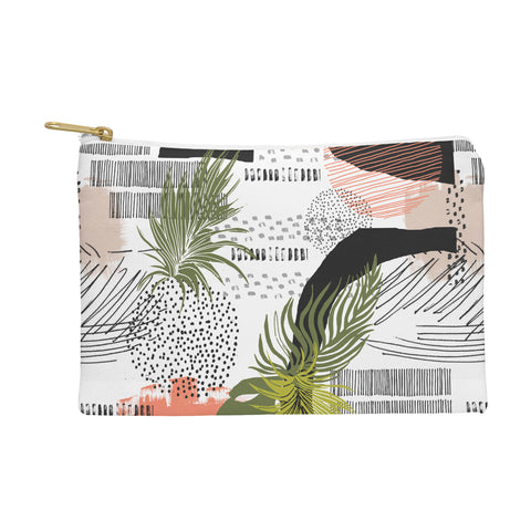 Marta Barragan Camarasa Nature abstract with strokes Pouch