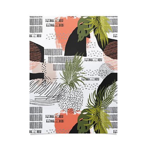 Marta Barragan Camarasa Nature abstract with strokes Poster