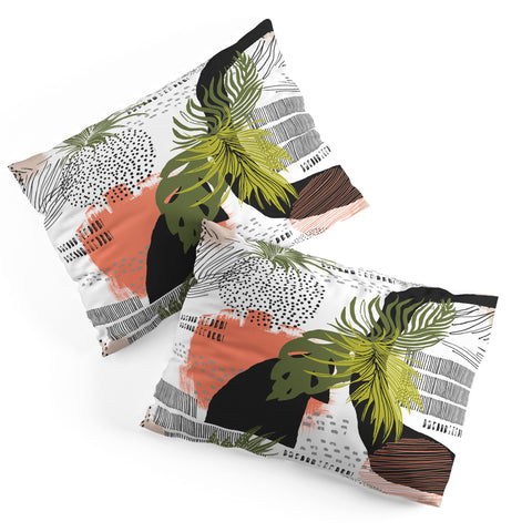 Marta Barragan Camarasa Nature abstract with strokes Pillow Shams