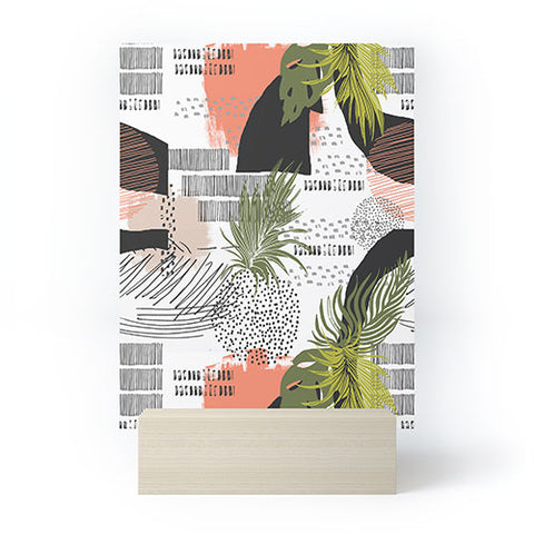 Marta Barragan Camarasa Nature abstract with strokes Mini Art Print