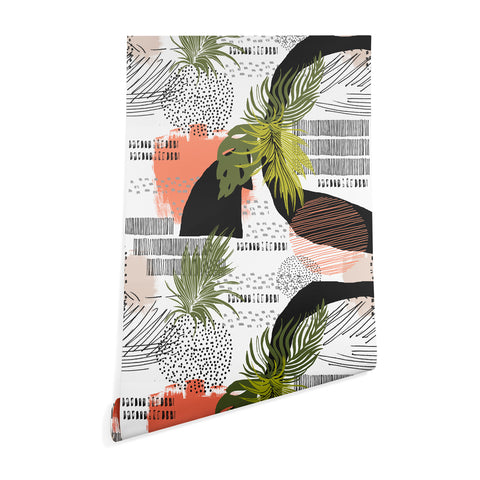 Marta Barragan Camarasa Nature abstract with strokes Wallpaper