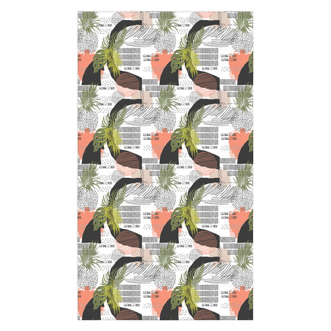 Marta Barragan Camarasa Nature abstract with strokes Tablecloth