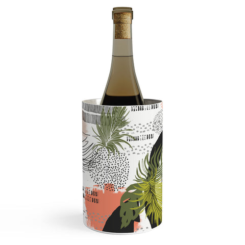 Marta Barragan Camarasa Nature abstract with strokes Wine Chiller