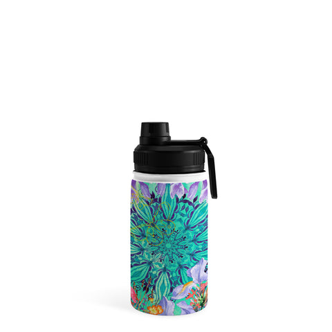 Marta Barragan Camarasa Nature among blue mandalas Water Bottle