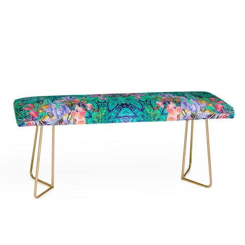 Marta Barragan Camarasa Nature among blue mandalas Bench