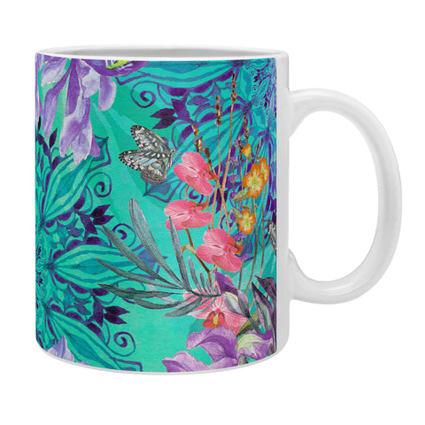 Marta Barragan Camarasa Nature among blue mandalas Coffee Mug