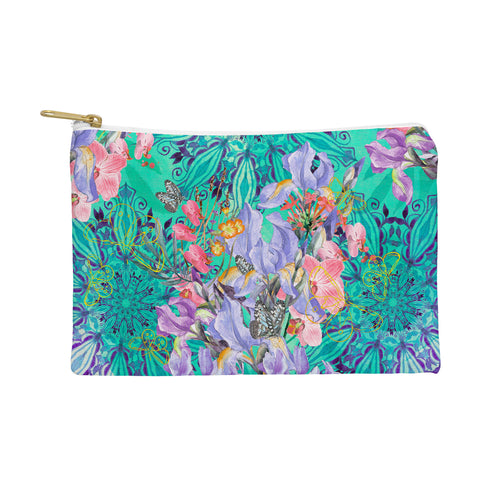 Marta Barragan Camarasa Nature among blue mandalas Pouch