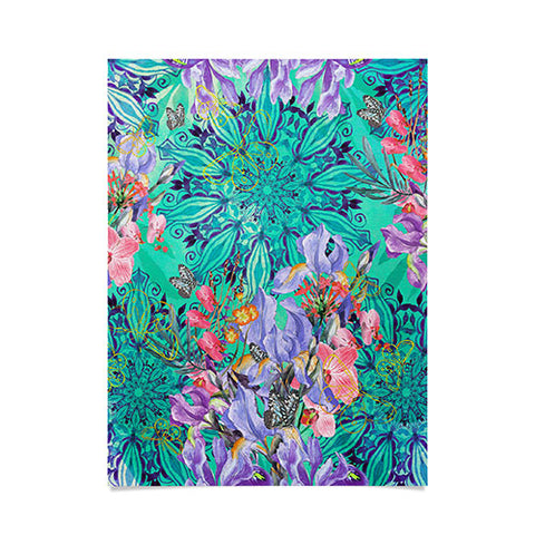 Marta Barragan Camarasa Nature among blue mandalas Poster